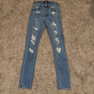 Skinny ripped jeans from Aero